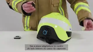 Capacete de incêndio e resgate Dräger HPS® SafeGuard: Montagem e desmontagem de acessórios
