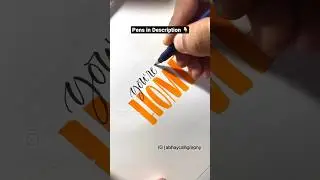 Lettering using Camlin Brush Pen #calligraphy #youtubeshorts