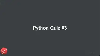 Python Quiz 3
