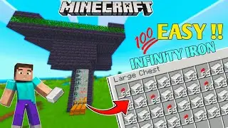 I MADE EASY/FAST UNLIMITED IRON FARM 1.21+ | MINECRAFT GAMEPLAY 
