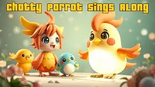 🦜🎶 Chatty Parrot Sings Along - Fun Animal Song for Kids 🌈💛