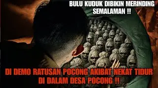 SOLO CAMPING HORROR: HUNDREDS OF POCONG DEMONSTRATED BY SLEEPING IN THE POCONG VILLAGE AREA!!