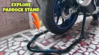 PADDOCK Stand For R15m 🔥 | Unboxing Universal Paddock Stand And Installation///@Bhpridervivek