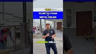 DESIGN AWNING TAMBAH METAL CEILING, ,MEMANG NAMPAK CUN !! #glozons #ironguardz #metalceiling #awning