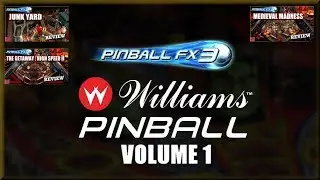 Pinball FX3 - Williams Pinball Vol 1 - Roundup - PS4 - with Commentary !!