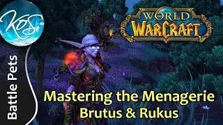 World of Warcraft: Mastering the Menagerie - BRUTUS & RUKUS - WoW Battle Pet Strategy, WoD, Draenor