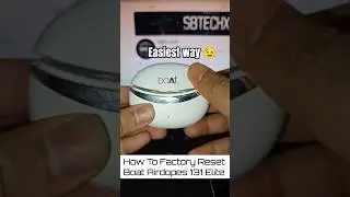 🔁How to Factory Reset boAt Airdopes 131 Elite in Seconds! 🔧 | SBtechX Shorts #boat #factoryreset