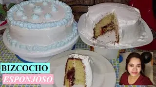 Como hacer un  BIZCOCHO ESPONJOSO BASICO