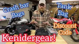 Kenidergear Tank Bag & Crash Bar Bags #crf300l #cb500x #dualsport