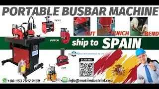 Portable Copper Busbar Processing Machine to Spain Portable Busbar Cutting Punching Bending Machine