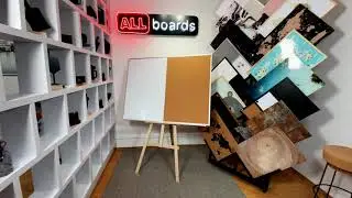 Cork-magnetic board COMBI, aluminum frame