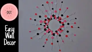 how to make easy wallmate with paper | wall decor craft | paper wallmate