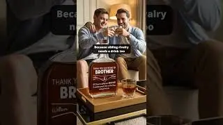 Custom Whiskey Bottle - Gift For Dad, Brother, Friends - Best Brother Ever Cheers - RGWB-HA0532-V2.2