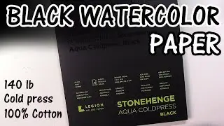 NEW! Black Stonehenge Aqua 100% cotton watercolor paper - First impressions