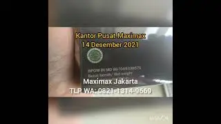 Ciri-ciri Produk Maxiboost Original | Maximax Jakarta Productions Desember 2021 | 0821-1314-9669