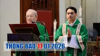 Thông báo 17-1-2026 nhà thờ Đức Bà