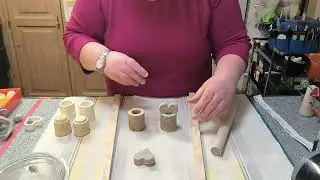 Perlenbrennständer ganz fix töpfern/ Quickly make a firing stand for beads/kiln furniture