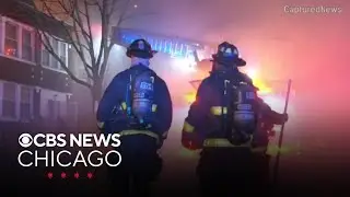Crews battle fire at abandoned house in Chicago Lawn neighborhood