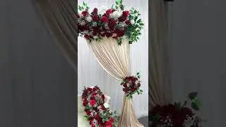 Luxury Wedding Backdrop Floral Arrangement Event Table Centerpiece Ball #flower #luxurywedding #diy