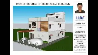 Residential Building Design | Civil Engineering Student Project | SketchUp & Enscape