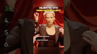 Celebrities with weird hidden Talents.#CaraDelevingne #JenniferLawrence #KendallJenner