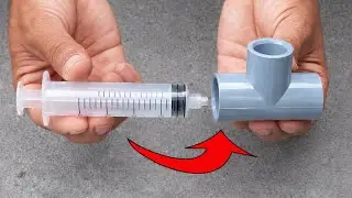 Этот метод создания водяного затвора вас удивит! Для его работы потребуются только ПВХ-трубка и шпри