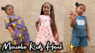 MINIOLIE KIDS CLOTHING HAULS & REVIEW 2023 || GIRLS CLOTHES UNBOXING & REVIEW