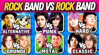 Rock BAND vs Rock BAND: Random ROCK Genres 🎲🤘🎸 | Music Quiz