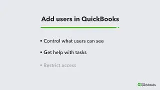 Add New Users | QuickBooks Online