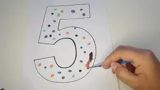 coloring number five ...