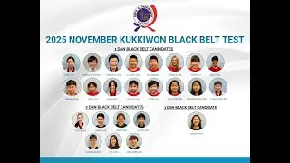 2025 November Kukkiwon Black Belt Test with Team Master - Kim's K Taekwondo