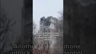 Russian drone hits homes in Dnipro as winter deepens