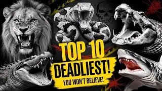 Top 10 Deadliest Animals: You Won't Believe #1!#DeadliestAnimals #AnimalAttack #KillerCreatures