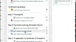 206 final submissions Clinical Traumatologist Certificate of Completion
