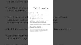 Key Terms Within Fluid Dynamics
