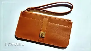 [Leather craft] 스트랩 지퍼 파우치/장지갑 만들기 ｜ Strap zipper pouch/wallet