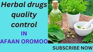 Herbal drugs quality control in Afaan Oromoo