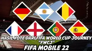 HASIL VOTE FIFA WORLD CUP MOBILE JOURNEY (FWCJ)!! | FIFA MOBILE 22