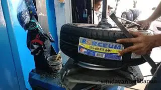 Proses pemasangan Velg copotan Datsun CVT ring 15 dan ban Forceum Hena size 185/60/15