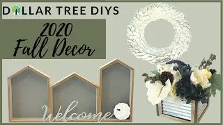 *NEW* DOLLAR TREE FALL DIY FARMHOUSE DECOR 2020