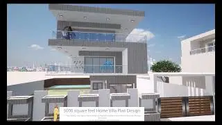 5000 square feet Highend House Villa Plan and Exterior Architecture Design