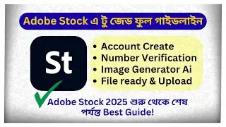 Adobe Stock Account Create | How to Upload File on Adobe Stock | Adobe Stock File Ready Tutorial