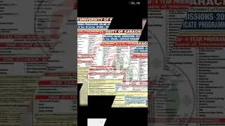admission in Karachi University