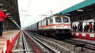 High Speed Rampage of GM Inspection Special Train passing through New Garia in Sealdah South. [ER]