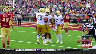 Notre Dame Football vs  Boston College Highlights