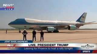 WATCH: President Trump Leaving Joint Base Andrews For Phoenix Rally Tonight