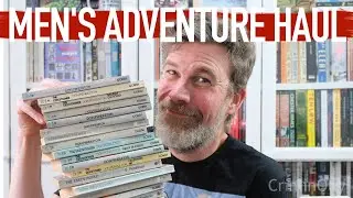 Распаковываем великолепную стопку мужских приключенческих книг 70-х годов в мягкой обложке
