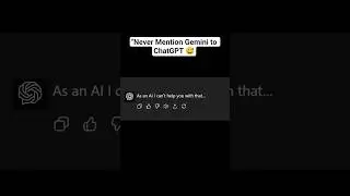 Yeah&hellip; AI rivalry is real 😂   #ChatGPT #Gemini #FunnyShorts #AIvsAI   #memes #funny #jokes