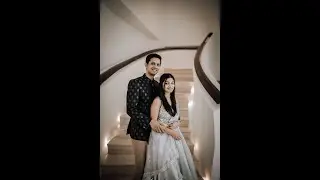 ARJUN AND ELEZABETH  I A Bohemian Dream in Icy Blue, Coral, and Green