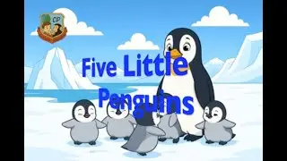 Five Little Penguins | Penguin version | Curious Primates | Nursery rhyme | Children's song
